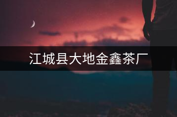 江城縣大地金鑫茶廠