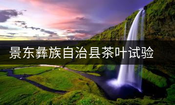 景東彝族自治縣茶葉試驗站
