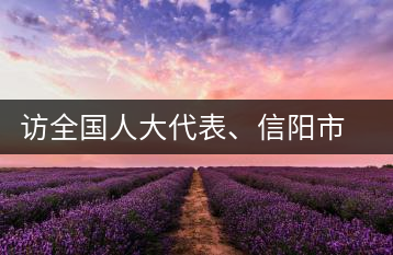 訪全國人大代表、信陽市文新茶葉有限責(zé)任公司董事長劉文新