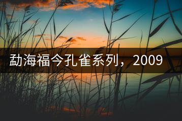 勐海福今孔雀系列，2009年尊享青餅