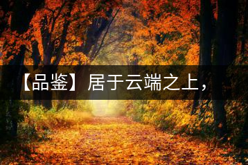 【品鑒】居于云端之上，把歲月“熟”透