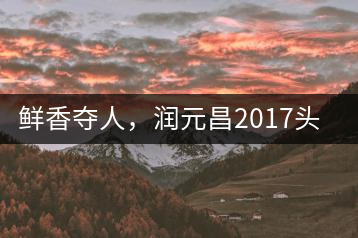 鮮香奪人，潤元昌2017頭采小青柑即將上市