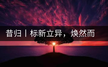 昔歸丨標(biāo)新立異，煥然而生