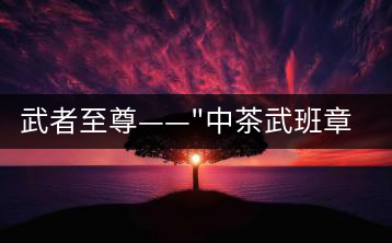 武者至尊——”中茶武班章”，帷幕之后的王者風(fēng)范