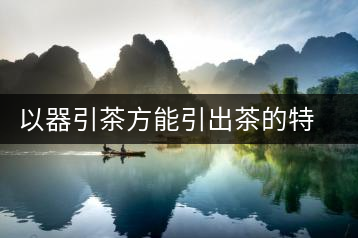 以器引茶方能引出茶的特色