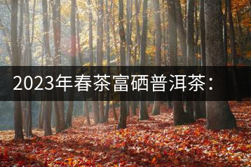 2023年春茶富硒普洱茶：1.富硒有機手工生普，市場指導(dǎo)價800元／公斤；2.富硒有機一級紅茶，市場指導(dǎo)價800元／公斤；3.富硒有機熟普餅，市場指導(dǎo)價1000元／公斤；4.富硒有機月光白茶，市場指導(dǎo)價800元／公斤。