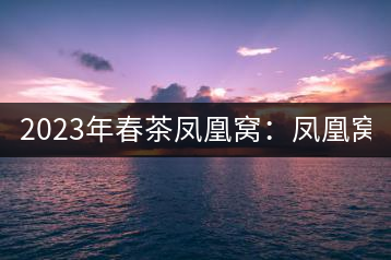 2023年春茶鳳凰窩：鳳凰窩（1號）20000-25000元／公斤；鳳凰窩（2號）2000-3000元／公斤；古樹：3000-5000元／公斤；鳳凰山混采古樹茶1000-2000元／公斤；鳳凰山精選古樹茶3000-5000元／公斤