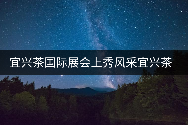宜興茶國際展會上秀風(fēng)采宜興茶國際展會上秀風(fēng)采