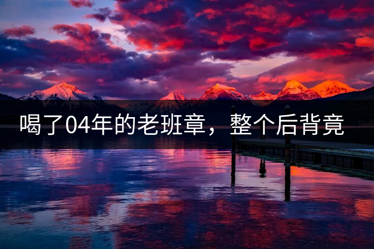 喝了04年的老班章，整個(gè)后背竟然騰騰生煙？
