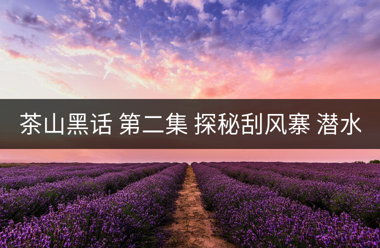 茶山黑話 第二集 探秘刮風(fēng)寨 潛水打魚(yú) 野菜充饑 你向往嗎？