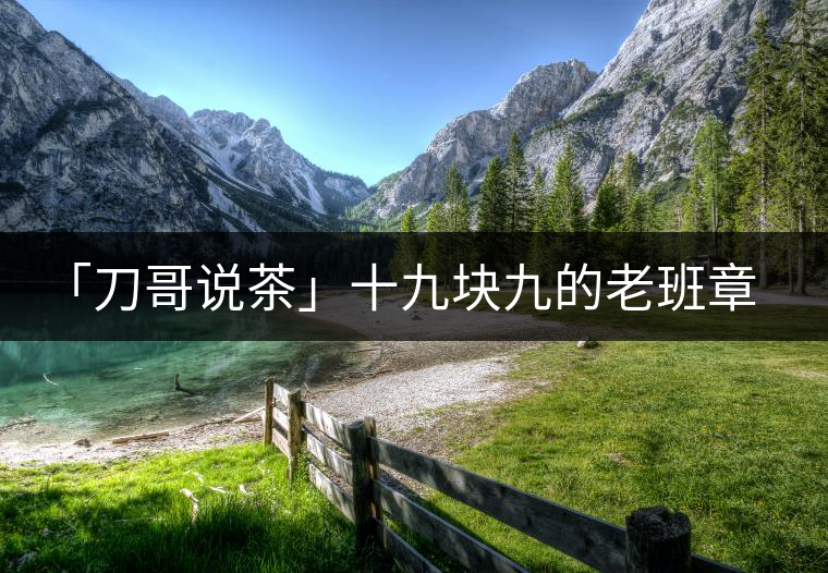 「刀哥說(shuō)茶」十九塊九的老班章普洱熟茶為什么在淘寶上很吃香？