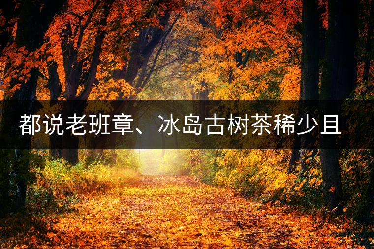 都說老班章、冰島古樹茶稀少且貴，那為什么你能輕易買到都說老班章、冰島古樹茶稀少且貴，那為什么你能輕易買到