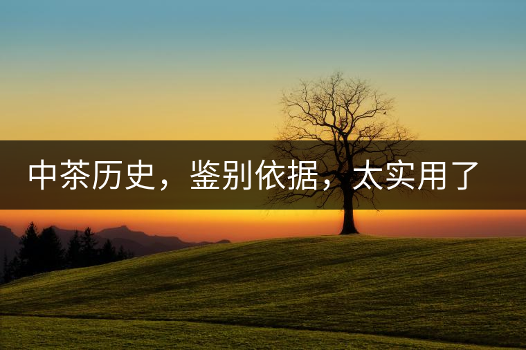 中茶歷史，鑒別依據(jù)，太實(shí)用了中茶歷史，鑒別依據(jù)，太實(shí)用了