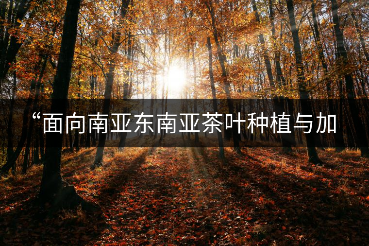 “面向南亞?wèn)|南亞茶葉種植與加工技術(shù)培訓(xùn)班”在昆開班