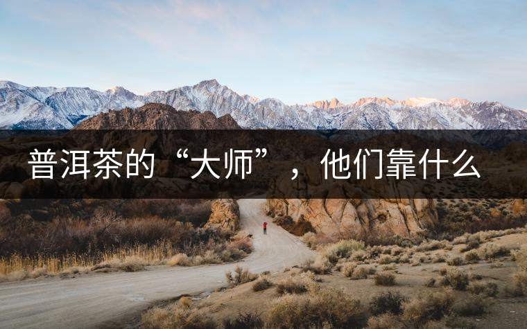 普洱茶的“大師”，他們靠什么來斷茶？