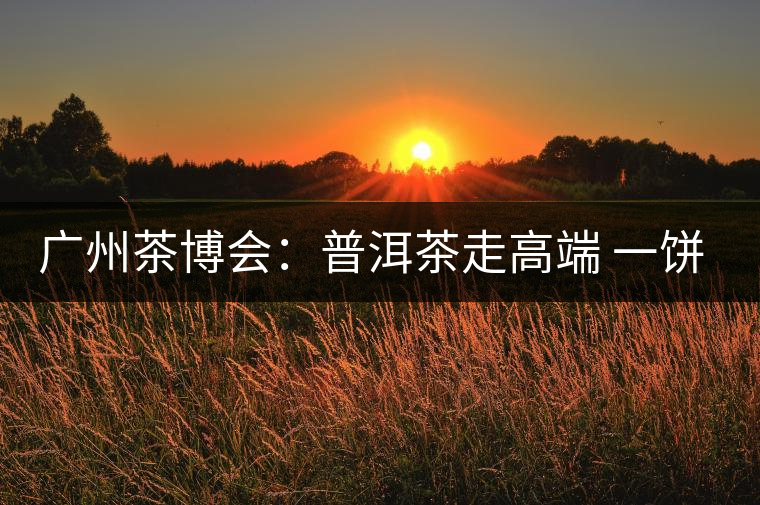 廣州茶博會：普洱茶走高端 一餅新茶過萬