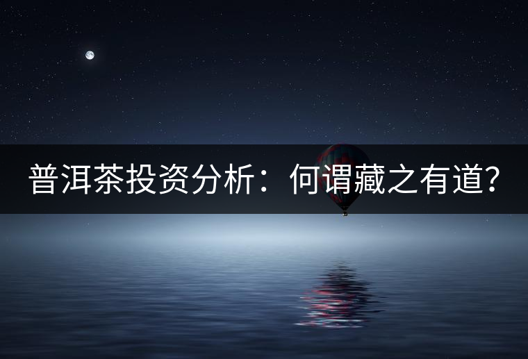 普洱茶投資分析：何謂藏之有道？
