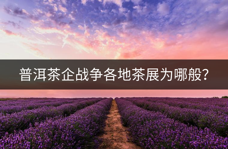普洱茶企戰(zhàn)爭各地茶展為哪般？