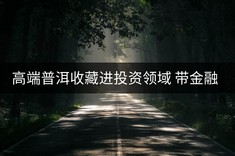 高端普洱收藏進(jìn)投資領(lǐng)域 帶金融功能茶票廣州首發(fā)