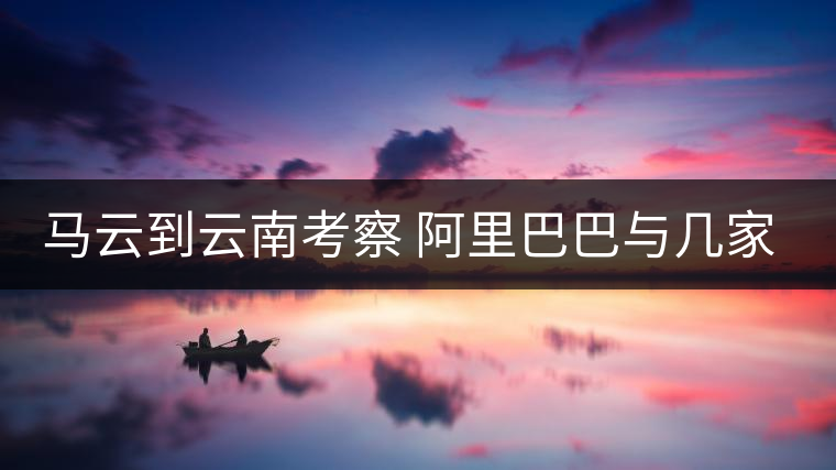 馬云到云南考察 阿里巴巴與幾家普洱茶企達(dá)成初步合作意向