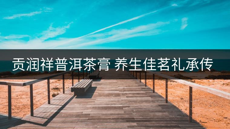 貢潤祥普洱茶膏 養(yǎng)生佳茗禮承傳家智慧