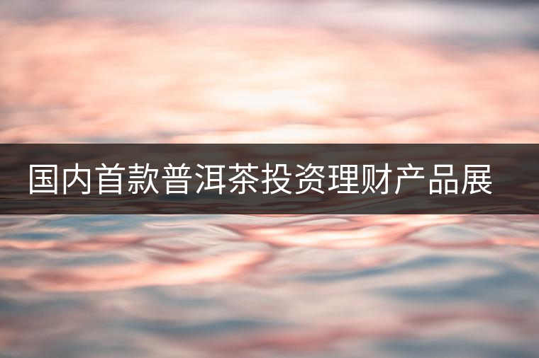 國內(nèi)首款普洱茶投資理財產(chǎn)品展開路演推介 國內(nèi)首款普洱茶投資理財產(chǎn)品展開路演推介