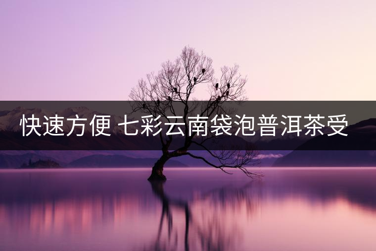快速方便 七彩云南袋泡普洱茶受京城白領(lǐng)認(rèn)可 快速方便 七彩云南袋泡普洱茶受京城白領(lǐng)認(rèn)可