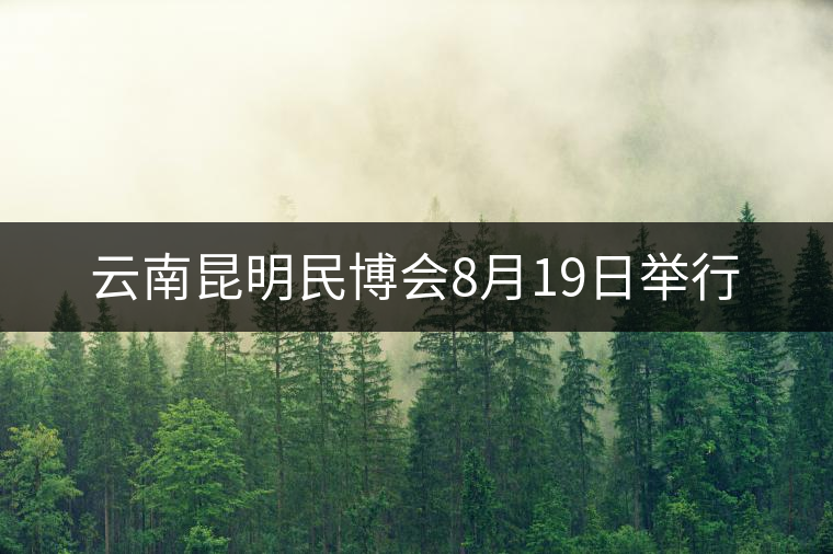 云南昆明民博會(huì)8月19日舉行