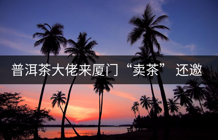 普洱茶大佬來(lái)廈門(mén)“賣(mài)茶” 還邀請(qǐng)證券分析師助陣 普洱茶大佬來(lái)廈門(mén)“賣(mài)茶” 還邀請(qǐng)證券分析師助陣