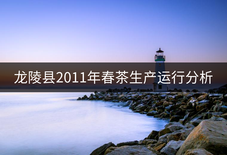 龍陵縣2011年春茶生產(chǎn)運(yùn)行分析