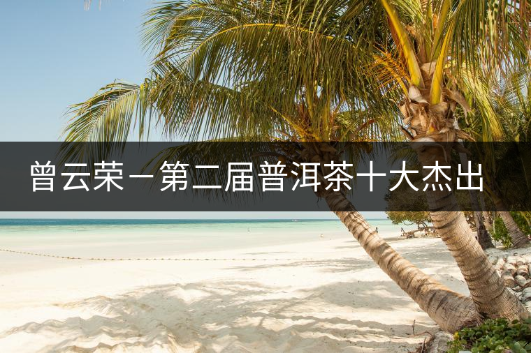 曾云榮－第二屆普洱茶十大杰出人物介紹