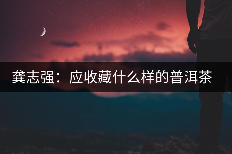 龔志強(qiáng)：應(yīng)收藏什么樣的普洱茶才有價(jià)值