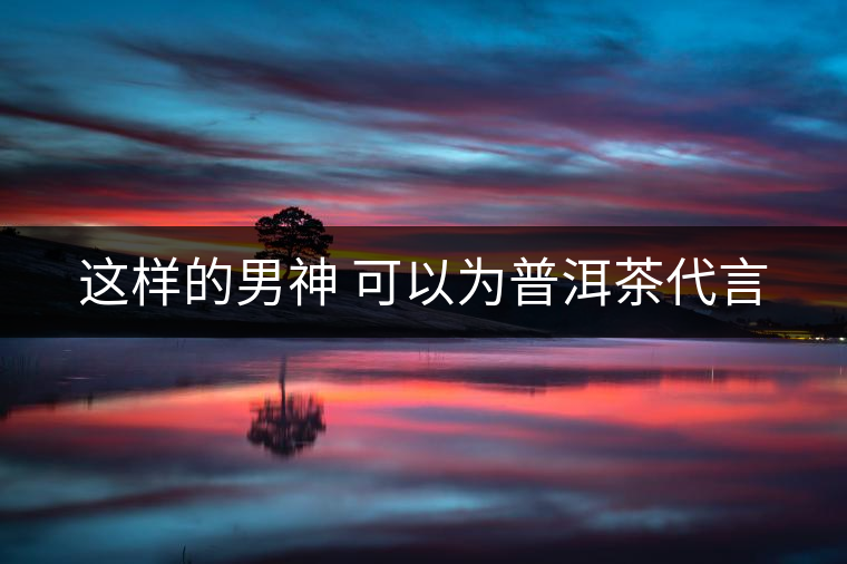 這樣的男神 可以為普洱茶代言