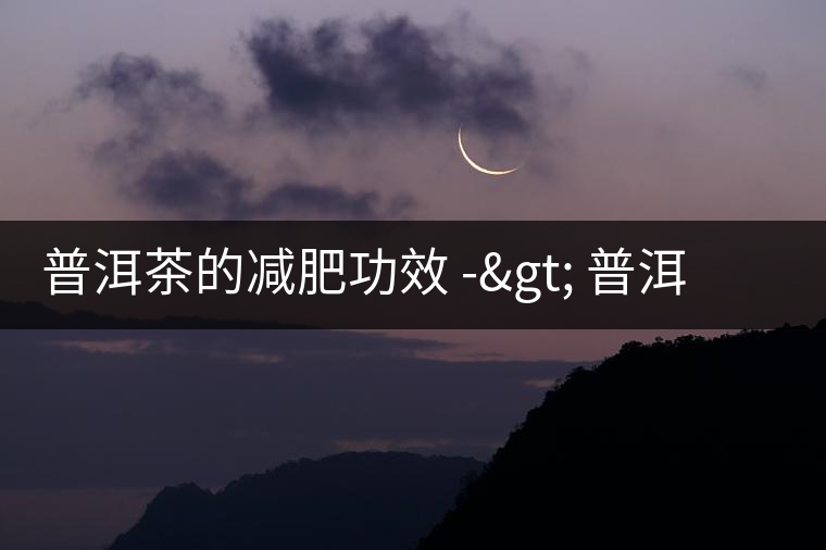 普洱茶的減肥功效 -> 普洱茶瘦身知識(shí)盤點(diǎn)
