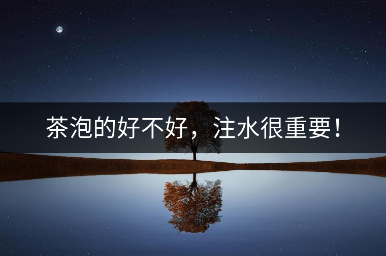 茶泡的好不好，注水很重要！