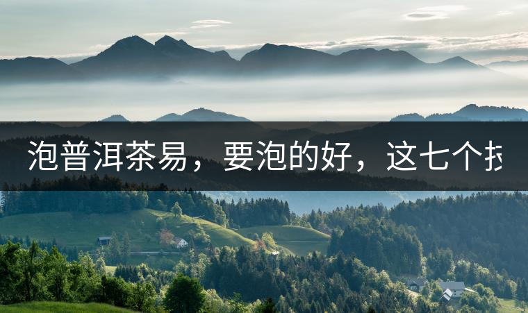 泡普洱茶易，要泡的好，這七個(gè)技巧很重要！