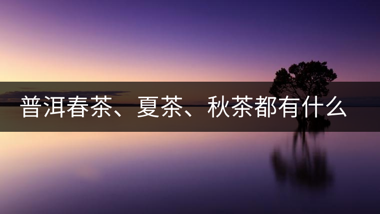 普洱春茶、夏茶、秋茶都有什么特點(diǎn)？
