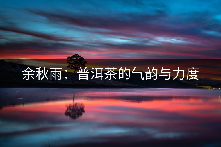 余秋雨：普洱茶的氣韻與力度