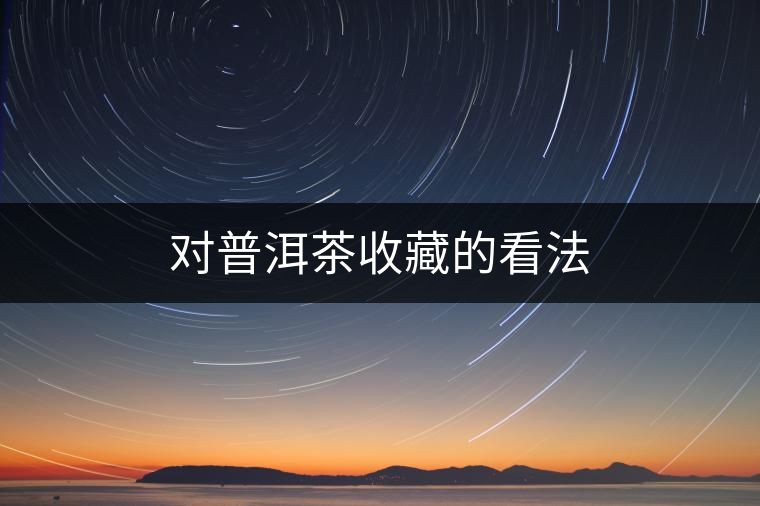 對(duì)普洱茶收藏的看法