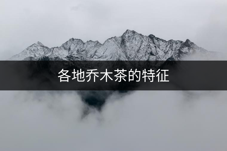 各地喬木茶的特征