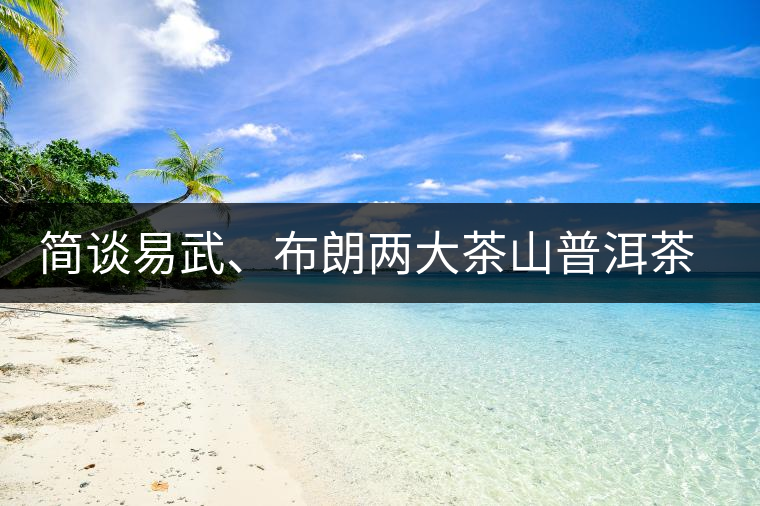 簡談易武、布朗兩大茶山普洱茶風(fēng)格
