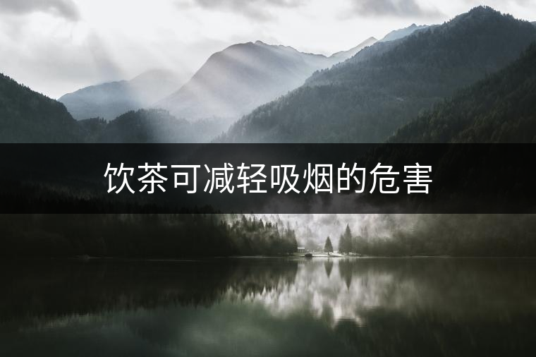 飲茶可減輕吸煙的危害