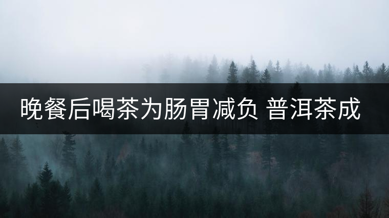 晚餐后喝茶為腸胃減負(fù) 普洱茶成上班族首選