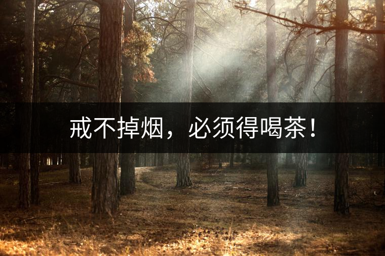 戒不掉煙，必須得喝茶！