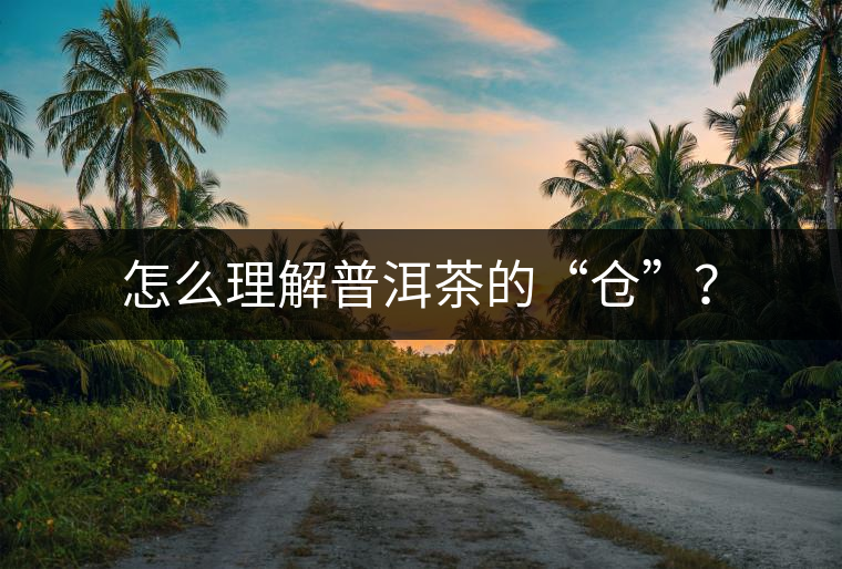 怎么理解普洱茶的“倉”？