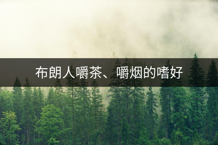 布朗人嚼茶、嚼煙的嗜好
