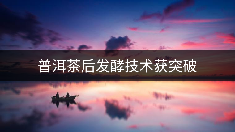 普洱茶后發(fā)酵技術(shù)獲突破