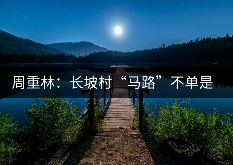 周重林:長坡村“馬路”不單是“茶馬古道” 周重林:長坡村“馬路”不單是“茶馬古道”