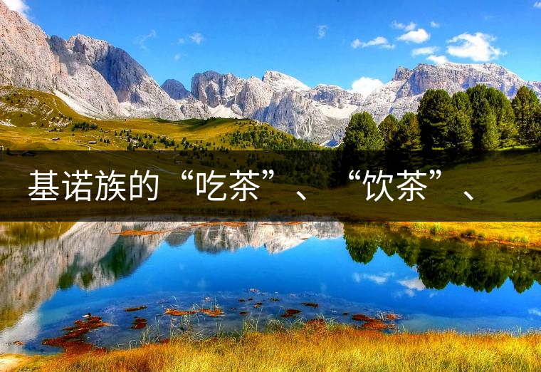 基諾族的“吃茶”、“飲茶”、“喝茶”與“敬茶”