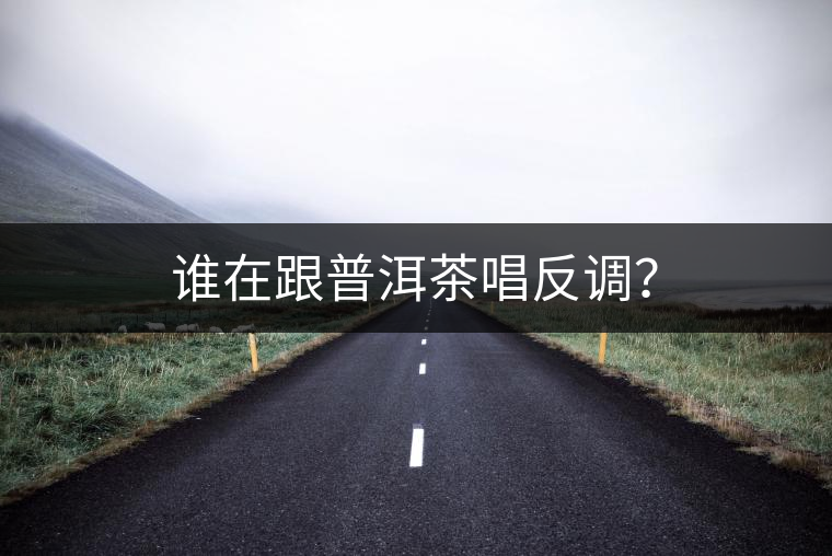 誰在跟普洱茶唱反調(diào)？